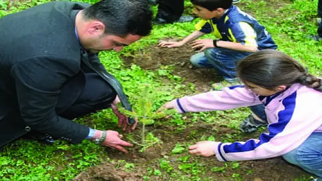 BAHÇESARAY'DA FİDAN DİKİMİ